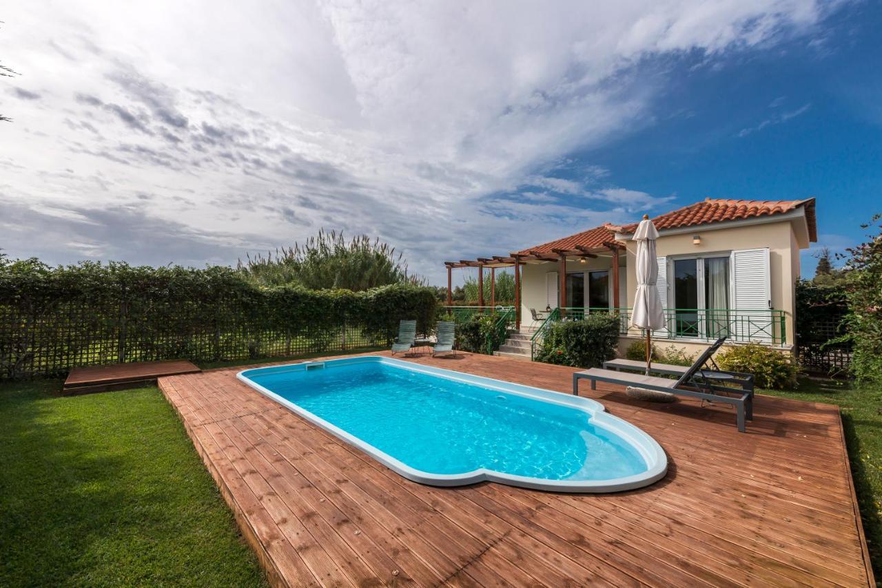 Venus Villa With Private Pool, 2Min To The Beach Finikounta Ngoại thất bức ảnh