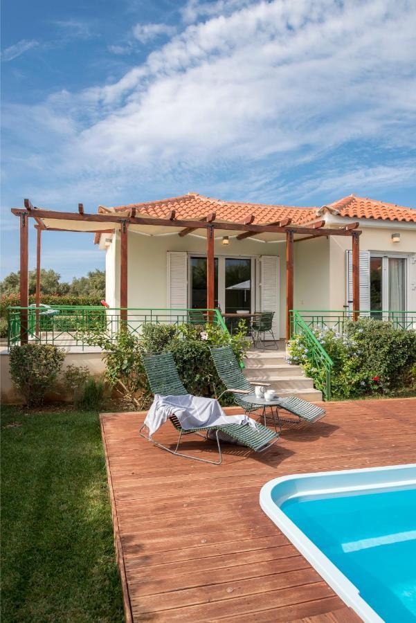 Venus Villa With Private Pool, 2Min To The Beach Finikounta Ngoại thất bức ảnh